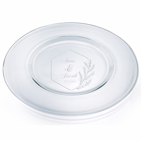 12-1/2 INCH GLASS CHARGER PLATE