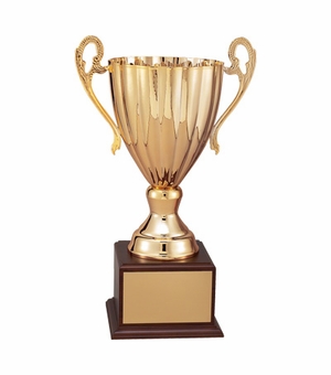 12-1/2 INCH RAVENNA SERIES TROPHY WITH 9-1/2 INCH  GOLD METAL CUP