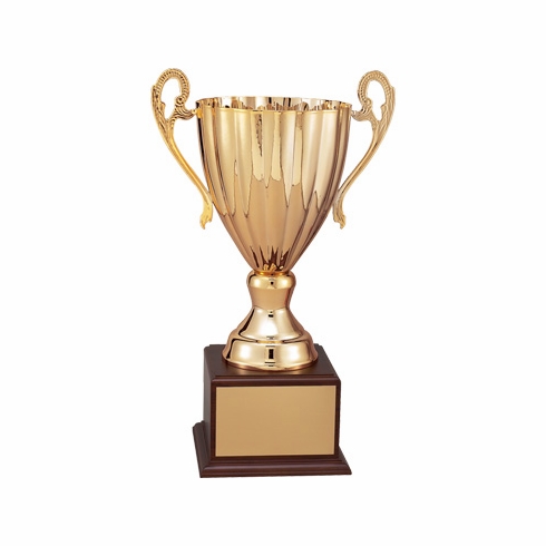 12-1/2 INCH RAVENNA SERIES TROPHY WITH 9-1/2 INCH  GOLD METAL CUP