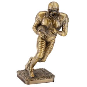 12-3/4 INCH FOOTBALL FIGURE, BRASS