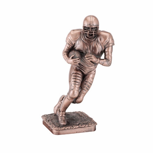 12 3/4 INCH FOOTBALL FIGURE, BRONZE