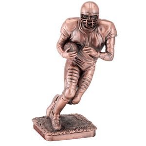 12 3/4 INCH FOOTBALL FIGURE, BRONZE