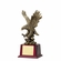 12 INCH ANTIQUE BRASS AMERICAN EAGLE TROPHY ON ROSEWOOD FINISH BASE
