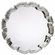 12 INCH CHIPPENDALE CHROME PLATED ENGRAVABLE TRAY
