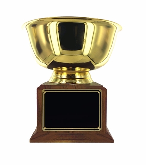 12 INCH DIAMETER GOLD BOWL TROPHY