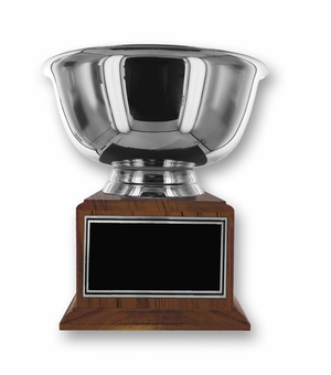 12 INCH DIAMETER SILVER PAUL REVERE BOWL TROPHY