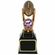 12 INCH FANTASY FOOTBALL TROPHY ANTIQUE GOLD FINISH RESIN DOUBLE BLACK BASE