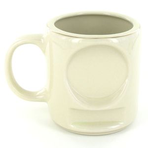 12 OUNCE BEIGE COFFEE MUG WITHOUT 2 INCH INSERT AND PLATE