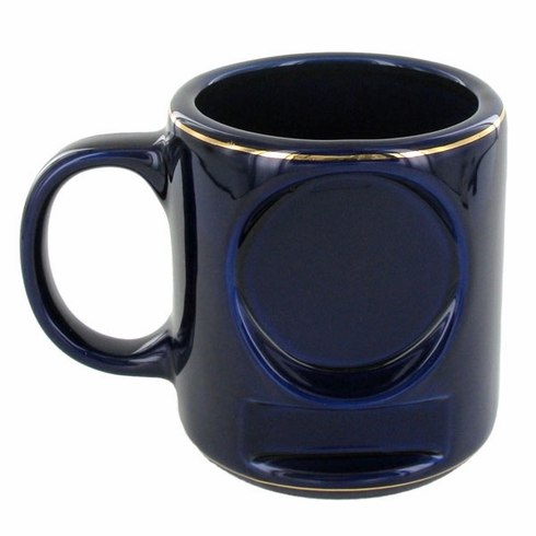 12 OUNCE BLUE COFFEE MUG WITHOUT 2 INCH INSERT AND PLATE