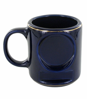 12 OUNCE BLUE COFFEE MUG WITHOUT 2 INCH INSERT AND PLATE