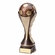 12" SOCCER BALL SCULPTED HEAVY WEIGHTED PLASTIC TROPHY ANTIQUE GOLD