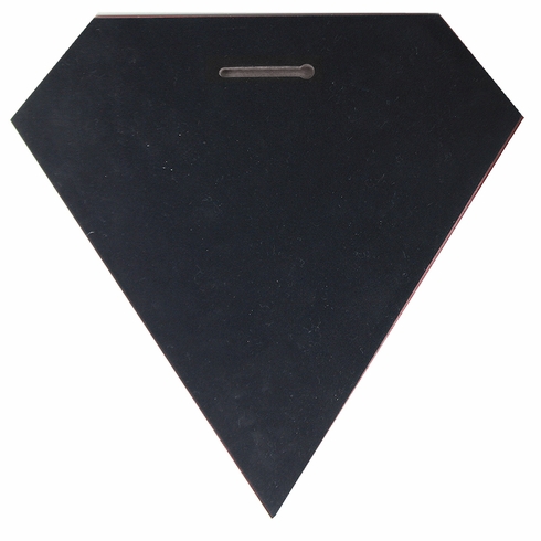 12 X 12 INCH DIAMOND SHAPE BLACK PIANO FINISH