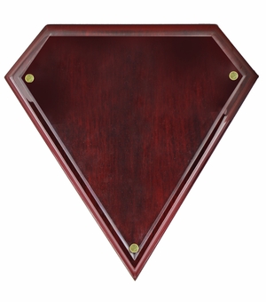 12 X 12 INCH DIAMOND SHAPE ROSEWOOD PIANO FINISH