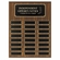 12 X 16 WALNUT FINISH PERPETUAL PLAQUE BLACK HEADER PLATE