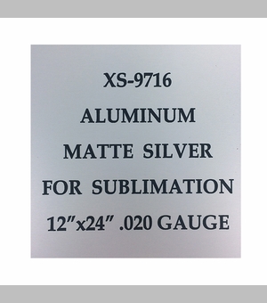 12 x 24 Inch Matte Silver Aluminum Sheet, .020 Inches Thick