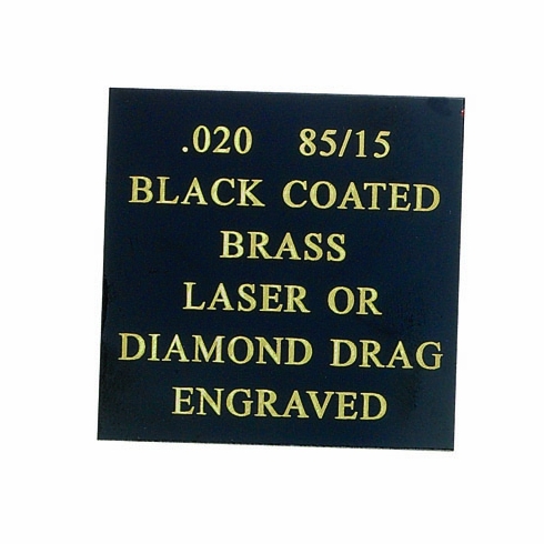 12X24 BLACK COATED 85/15 BRASS, .020