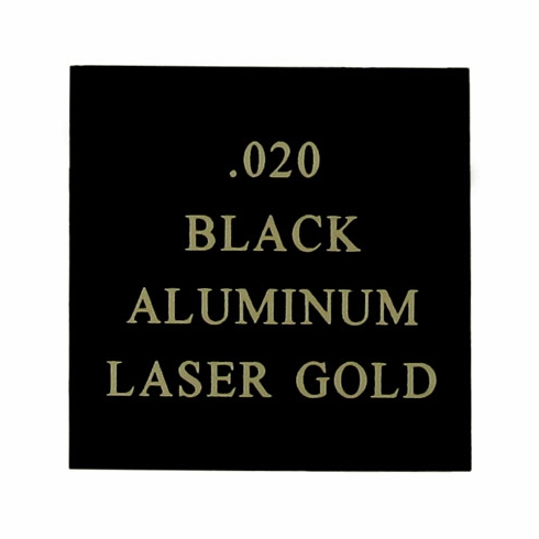12X24 BLACK/GOLD ALUMINUM, .020