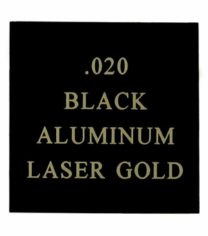 12X24 BLACK/GOLD ALUMINUM, .020