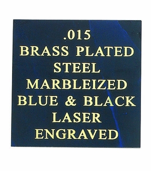 12X24 BLUE/BLACK MARBLEIZED STEEL, .015