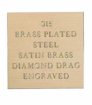 12X24 BRASS PLATED STEEL SATIN BRASS, .015