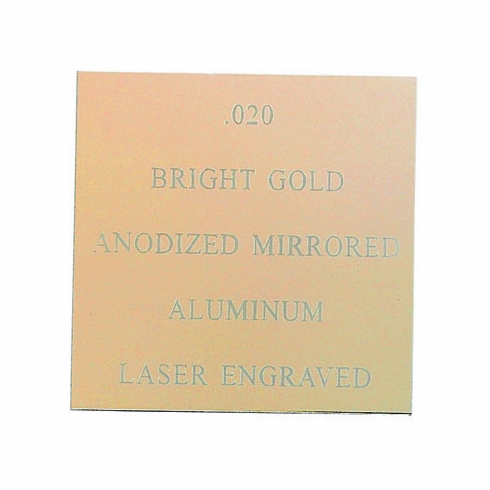 12X24 BRIGHT ANODIZED GOLD ALUMINUM, .020