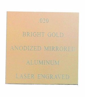 12X24 BRIGHT ANODIZED GOLD ALUMINUM, .020