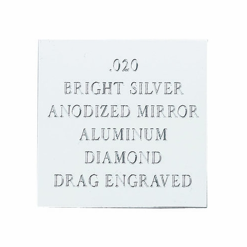 12X24 BRIGHT SILVER MIRRORED ALUMINUM, .020