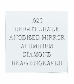 12X24 BRIGHT SILVER MIRRORED ALUMINUM, .020