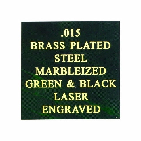 12X24 GREEN/ BLACK MARBLEIZED STEEL, .015