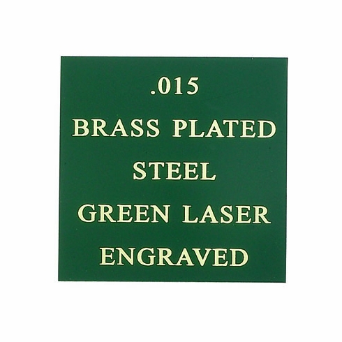 12X24 GREEN BRASS PLATED STEEL, .015