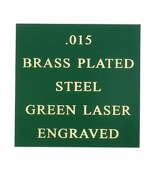 12X24 GREEN BRASS PLATED STEEL, .015