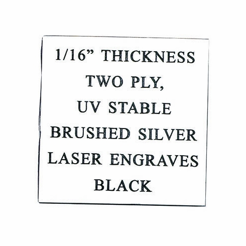 12X24 METALLIC SILVER/BLACK PLASTIC, 1/16