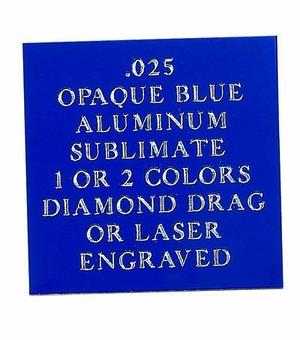 12X24 OPAQUE BLUE ALUMINUM, .025