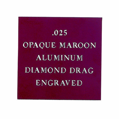 12X24 OPAQUE MAROON ALIMINUM, .025