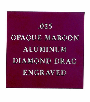 12X24 OPAQUE MAROON ALIMINUM, .025