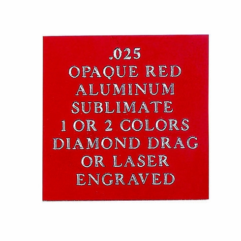 12X24 OPAQUE RED ALUMINUM, .025