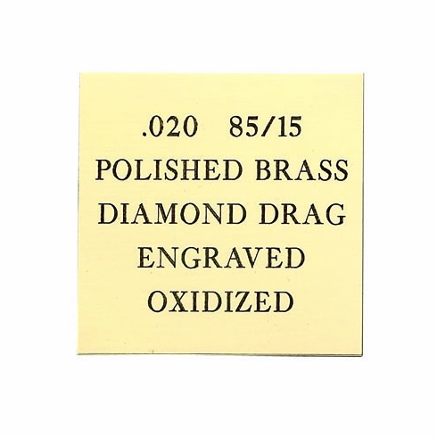 12X24 POLISHED 85/15 BRASS, .020