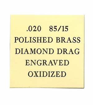 12X24 POLISHED 85/15 BRASS, .020