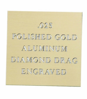 12X24 POLISHED GOLD ALUMINUM, .025