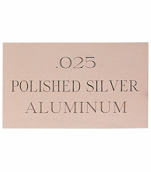 12X24 POLISHED SILVER ALUMINUM, , .025