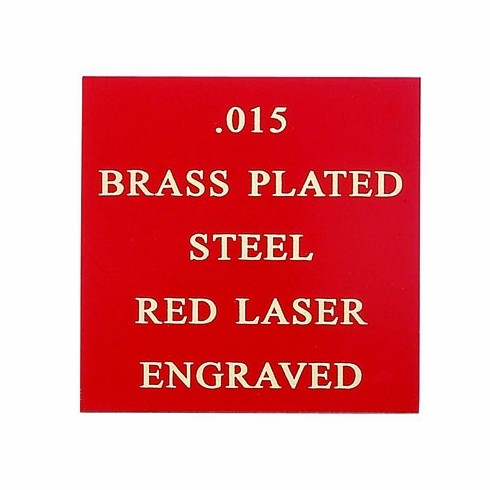 12X24 RED BRASS PLATED STEEL, .015