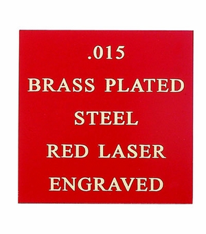12X24 RED BRASS PLATED STEEL, .015