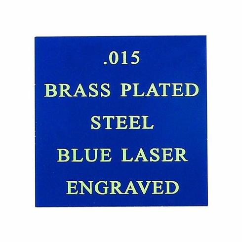 12X24 ROYAL BLUE BRASS PLATED STEEL, .015