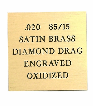 12X24 SATIN 85/15 BRASS, .020