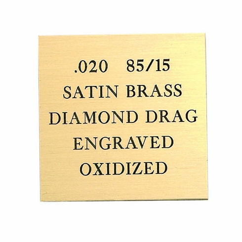 12X24 SATIN 85/15 BRASS, .020