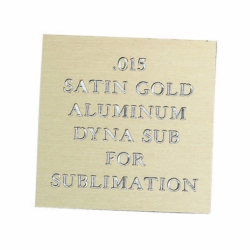 12X24 SATIN GOLD ALUMINUM FOR LASER, 0.15