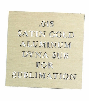 12X24 SATIN GOLD ALUMINUM FOR LASER, 0.15