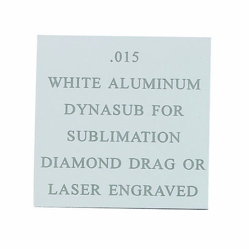 12X24 WHITE ALUMINUM FOR SUBLIMATION, , .015