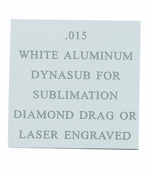 12X24 WHITE ALUMINUM FOR SUBLIMATION, , .015