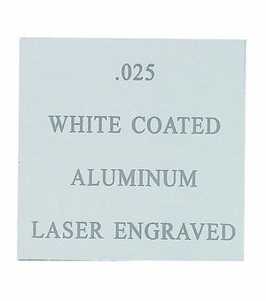 12X24 WHITE COATED ALUMINUM, .025